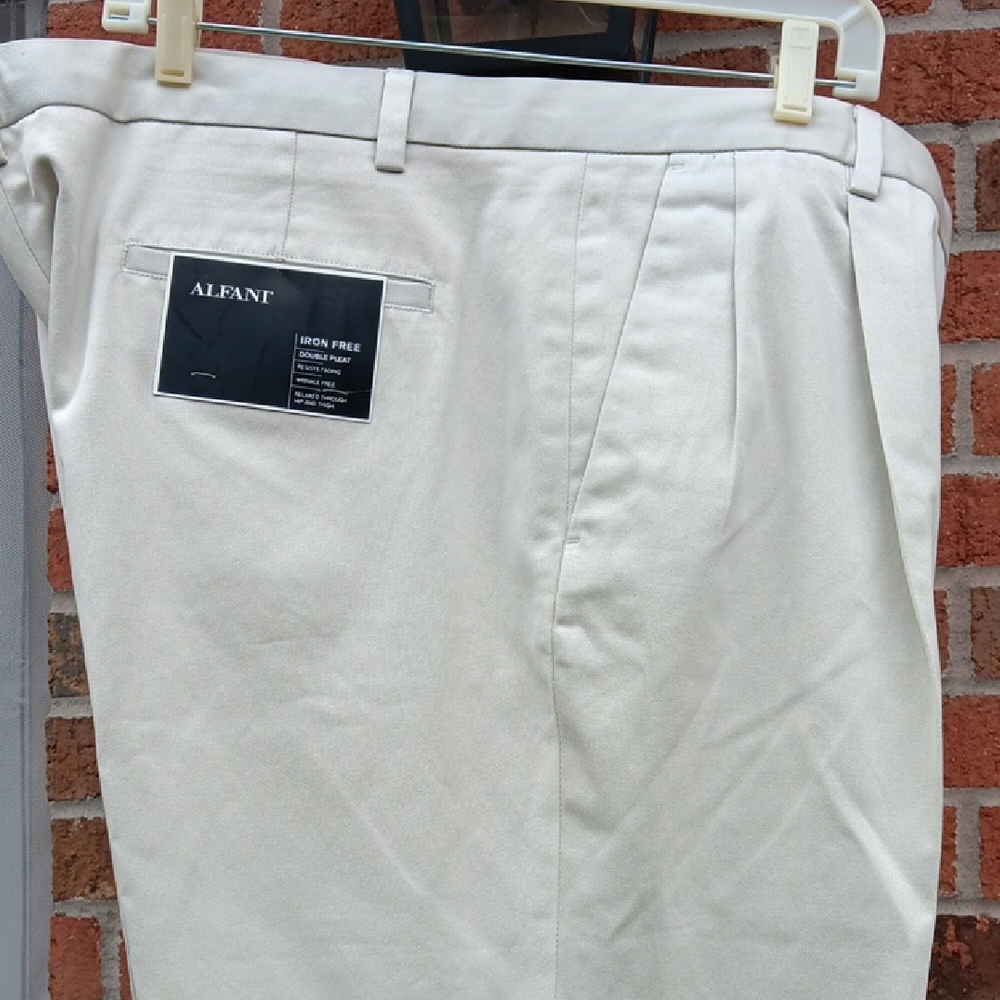 Alfani Men's Cream Chinos
